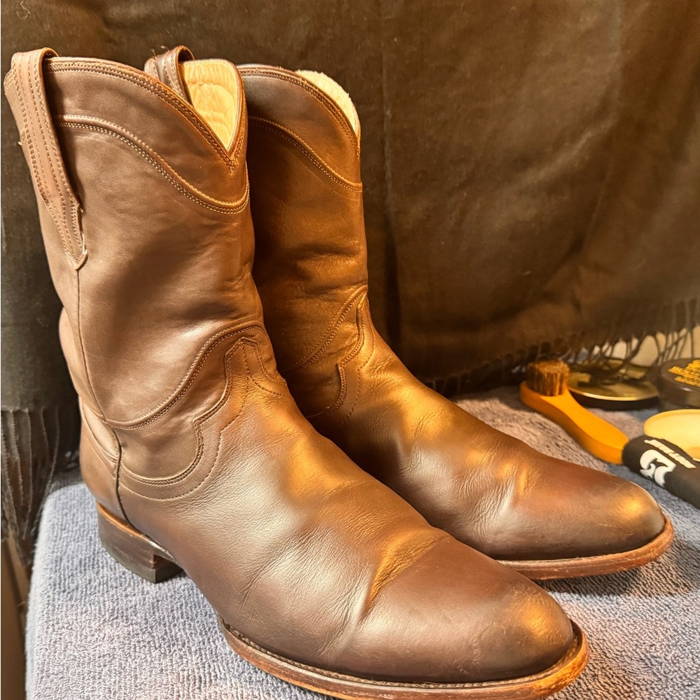 Men's Brown Leather Cowboy Boots from Tecovas